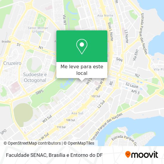 Faculdade SENAC mapa