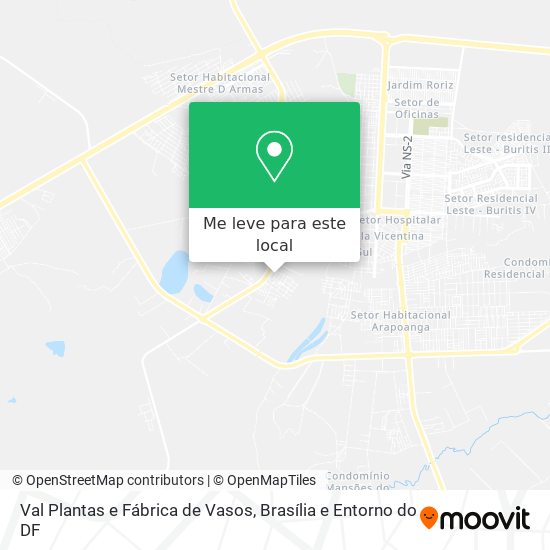 Val Plantas e Fábrica de Vasos mapa