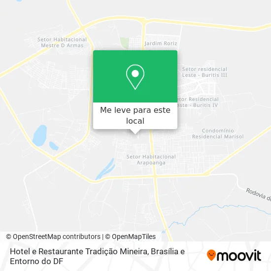 Hotel e Restaurante Tradição Mineira mapa