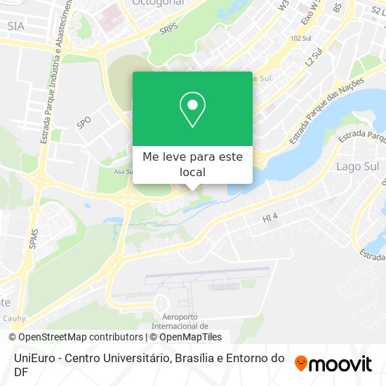 UniEuro - Centro Universitário mapa