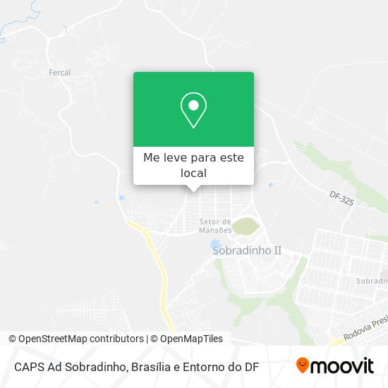 CAPS Ad Sobradinho mapa