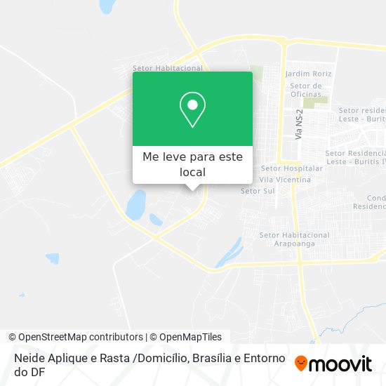 Neide Aplique e Rasta /Domicílio mapa