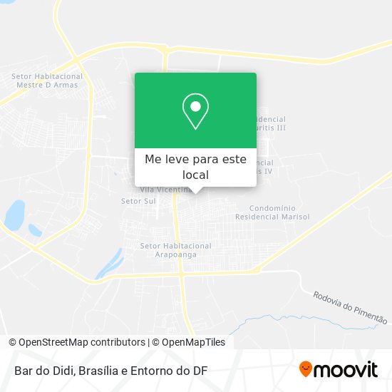 Bar do Didi mapa