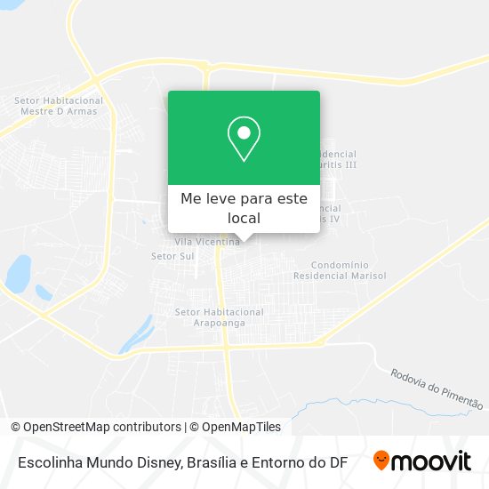 Escolinha Mundo Disney mapa