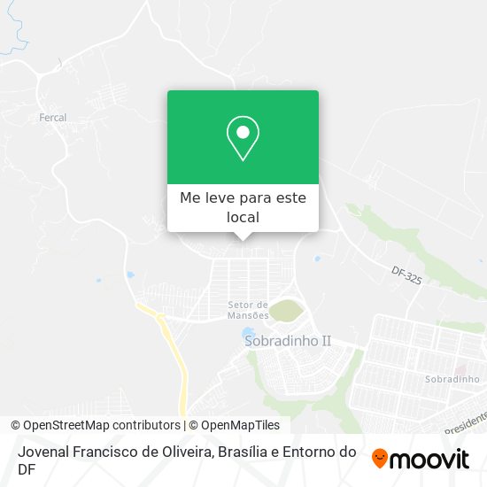Jovenal Francisco de Oliveira mapa