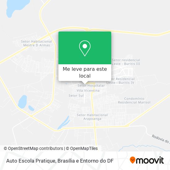 Auto Escola Pratique mapa