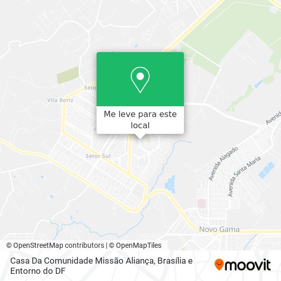 Casa Da Comunidade Missão Aliança mapa