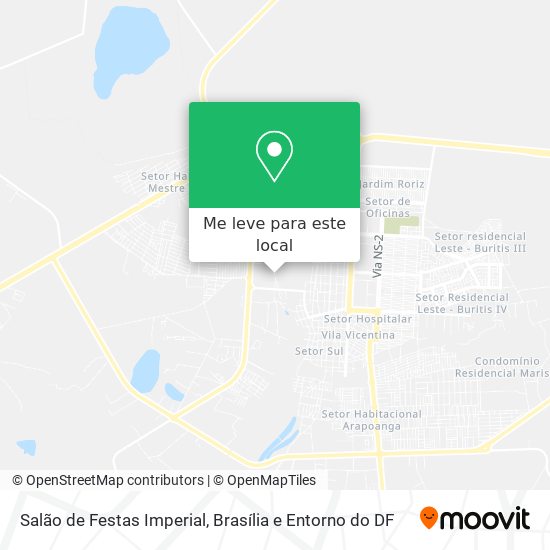 Salão de Festas Imperial mapa