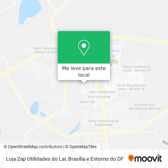 Loja Zap Utilidades do Lar mapa