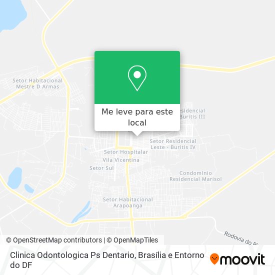 Clinica Odontologica Ps Dentario mapa
