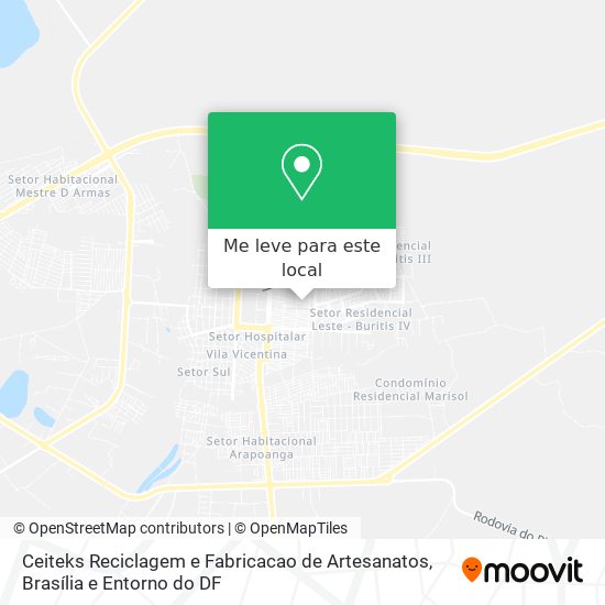 Ceiteks Reciclagem e Fabricacao de Artesanatos mapa