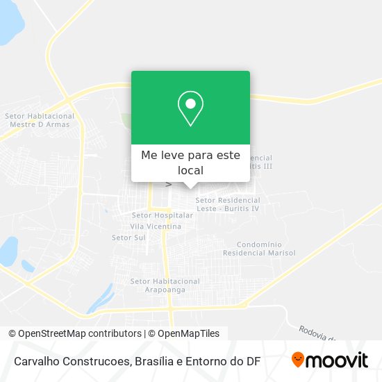 Carvalho Construcoes mapa