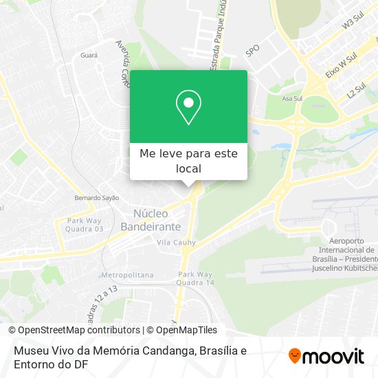 Museu Vivo da Memória Candanga mapa