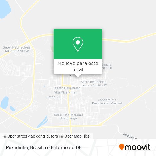 Puxadinho mapa