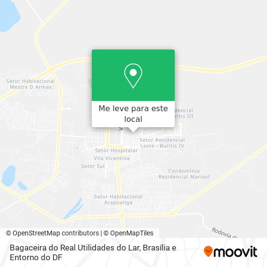 Bagaceira do Real Utilidades do Lar mapa