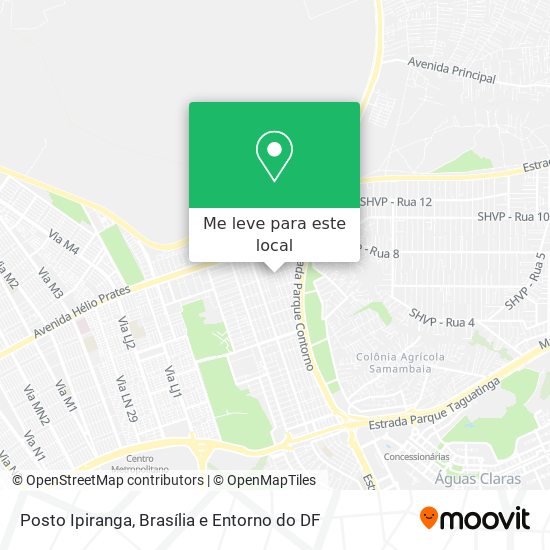 Posto Ipiranga mapa