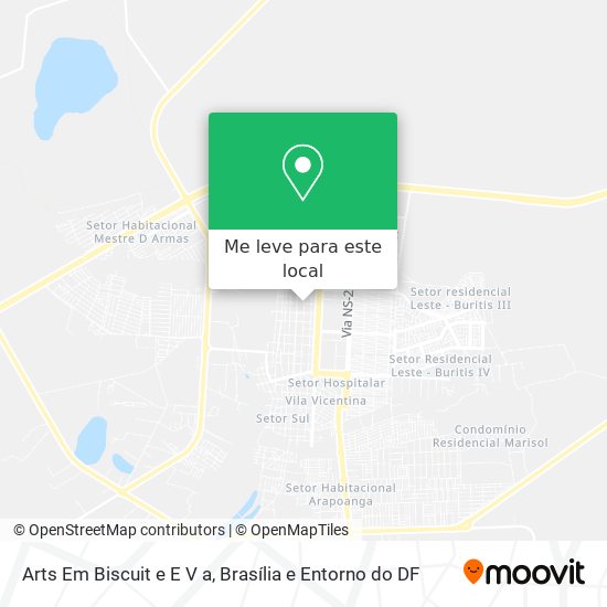 Arts Em Biscuit e E V a mapa