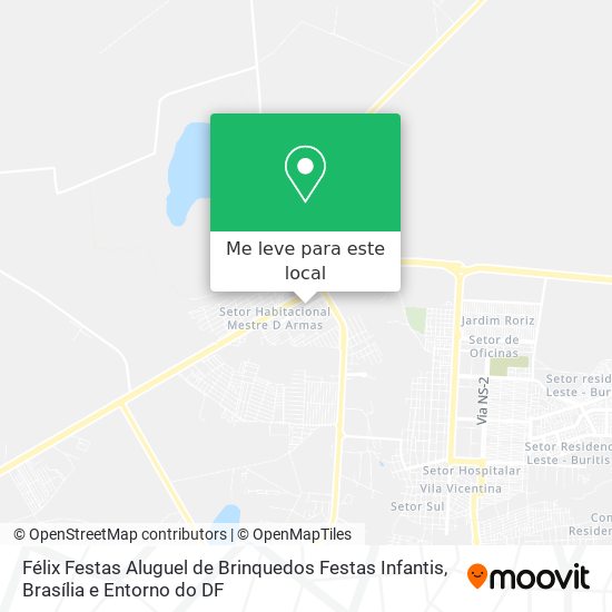 Félix Festas Aluguel de Brinquedos Festas Infantis mapa