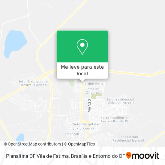 Planaltina DF Vila de Fatima mapa