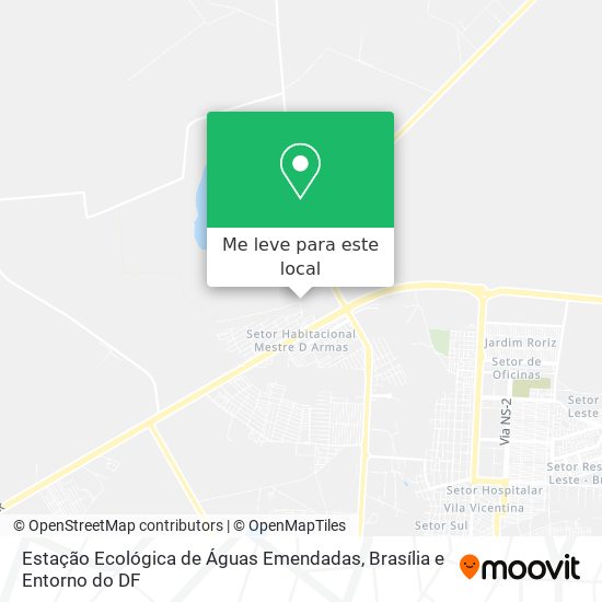 Estação Ecológica de Águas Emendadas mapa