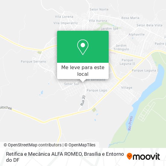 Retífica e Mecânica ALFA ROMEO mapa