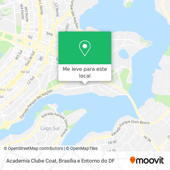 Academia Clube Coat mapa