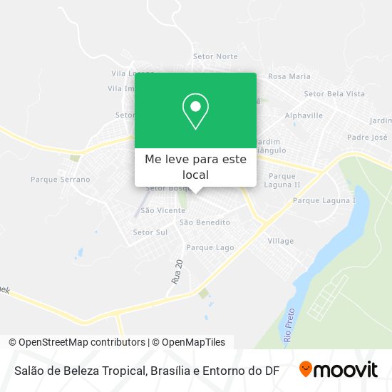 Salão de Beleza Tropical mapa