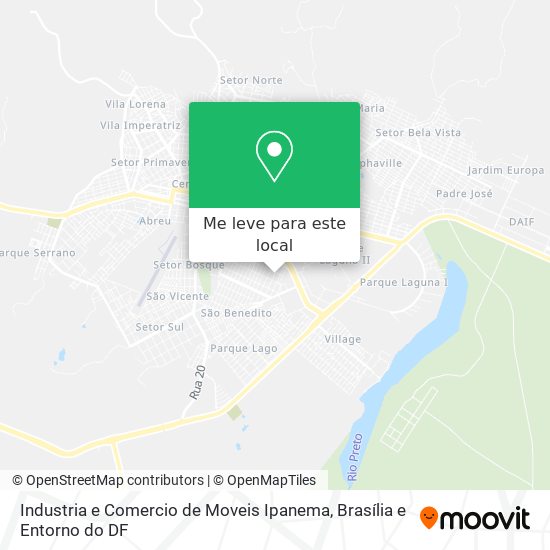 Industria e Comercio de Moveis Ipanema mapa