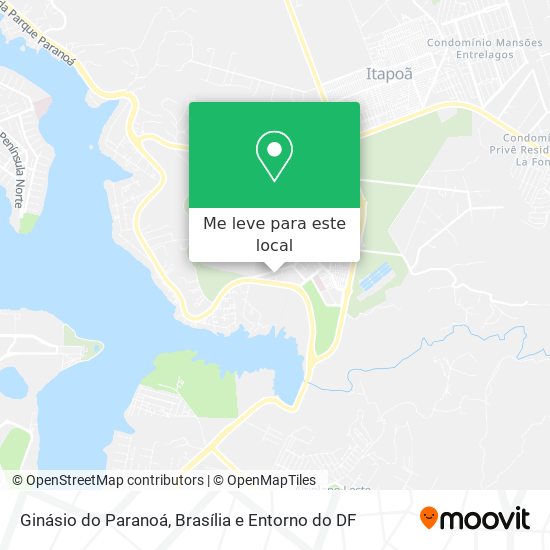 Ginásio do Paranoá mapa