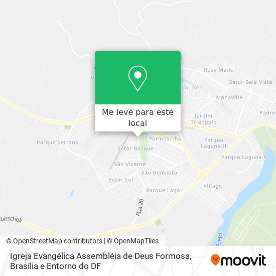 Igreja Evangélica Assembléia de Deus Formosa mapa