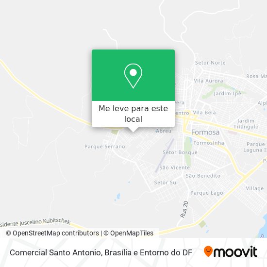 Comercial Santo Antonio mapa