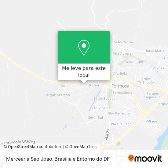Mercearia Sao Joao mapa