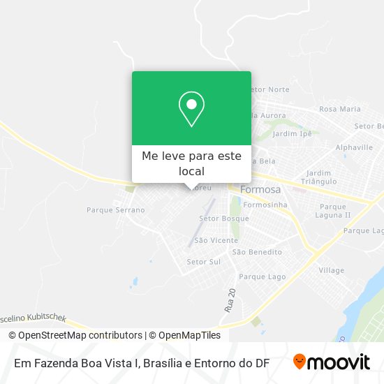 Em Fazenda Boa Vista I mapa