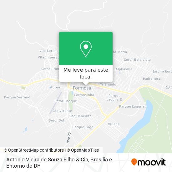 Antonio Vieira de Souza Filho & Cia mapa
