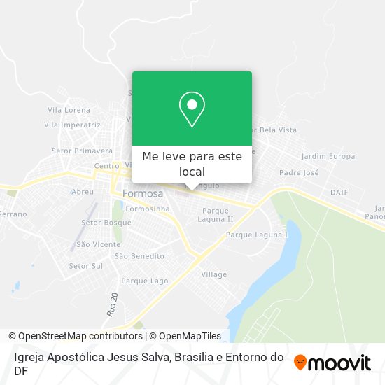 Igreja Apostólica Jesus Salva mapa