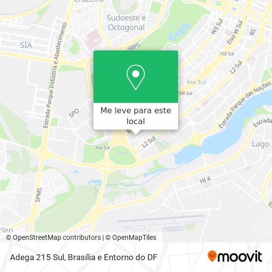 Adega 215 Sul mapa