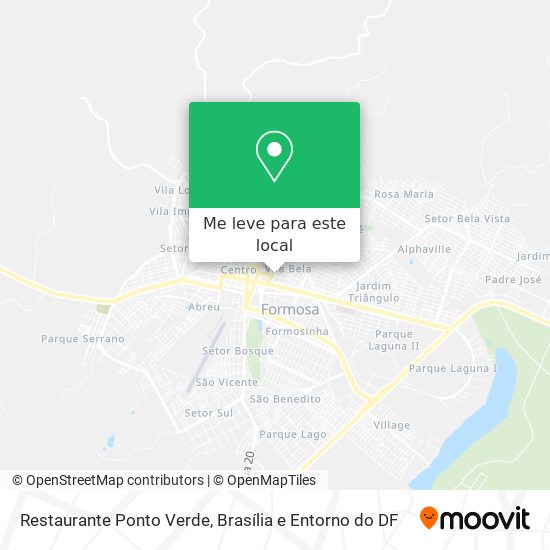 Restaurante Ponto Verde mapa