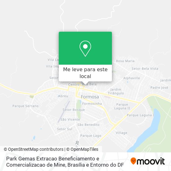 Park Gemas Extracao Beneficiamento e Comercializacao de Mine mapa