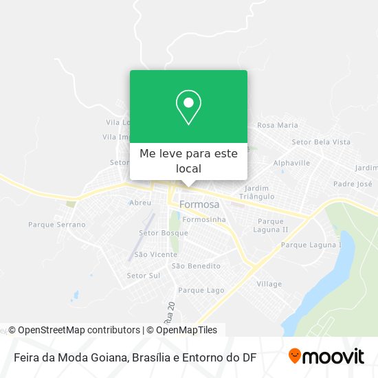 Feira da Moda Goiana mapa