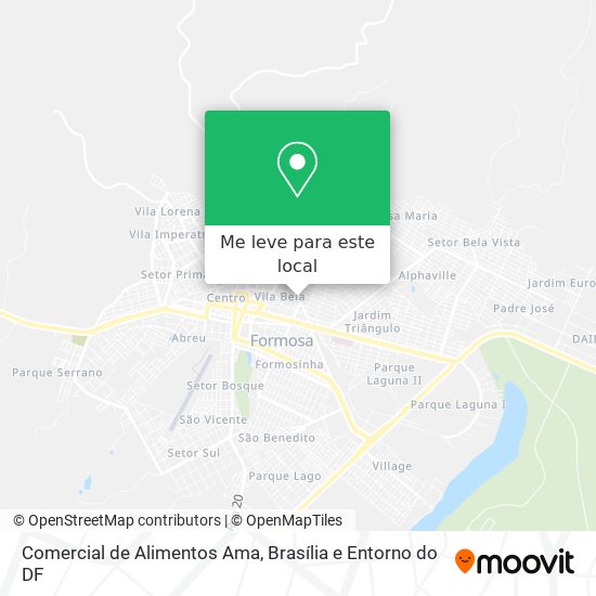 Comercial de Alimentos Ama mapa