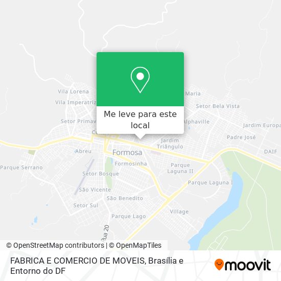 FABRICA E COMERCIO DE MOVEIS mapa