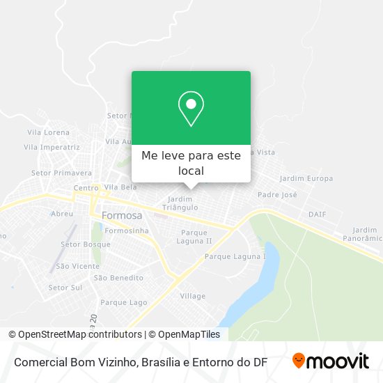 Comercial Bom Vizinho mapa