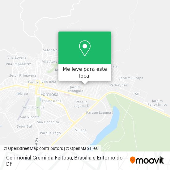 Cerimonial Cremilda Feitosa mapa