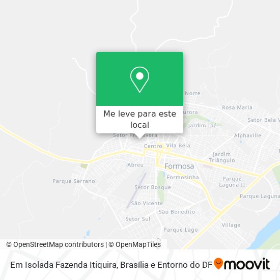 Em Isolada Fazenda Itiquira mapa