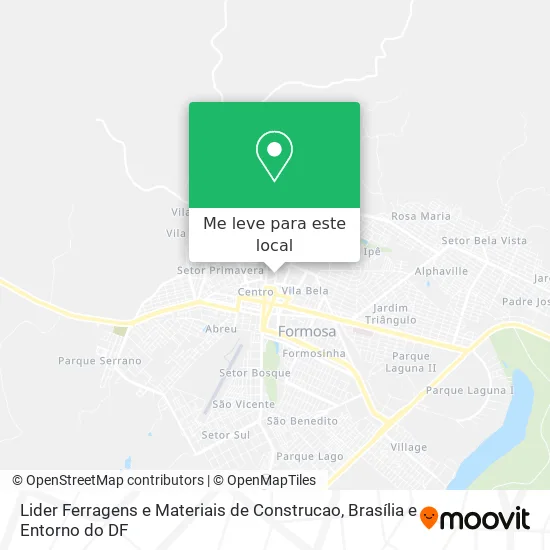 Lider Ferragens e Materiais de Construcao mapa