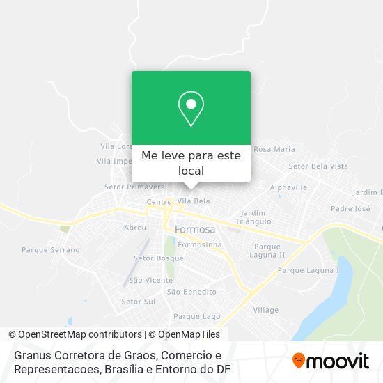 Granus Corretora de Graos, Comercio e Representacoes mapa