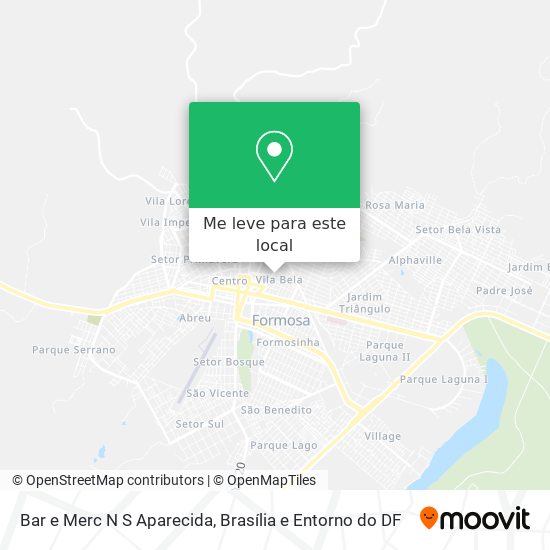 Bar e Merc N S Aparecida mapa