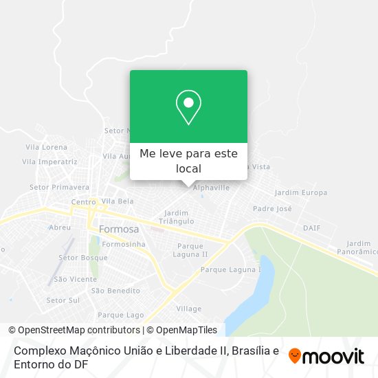 Complexo Maçônico União e Liberdade II mapa