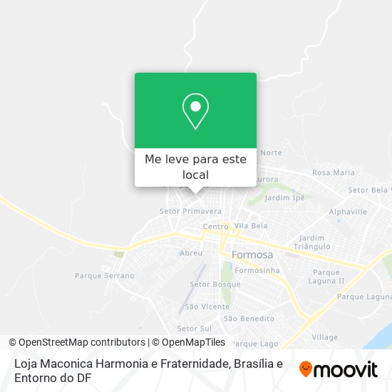 Loja Maconica Harmonia e Fraternidade mapa