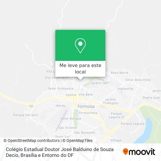 Colégio Estadual Doutor José Balduino de Souza Decio mapa